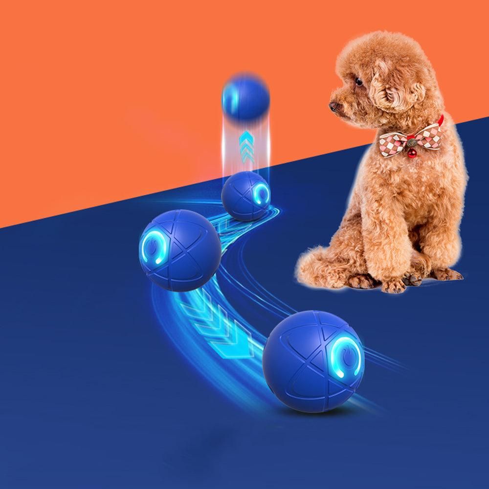 2Pcs 5CM Automatic Moving Ball Toys for Cats USB Rechargeable Interactive Cat Bouncing Toys V1263-JX-6904
