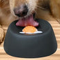 Slow Feeder Dog Bowl with Rolling Ball for Treats Snacks Training Black V1263-JX-6911