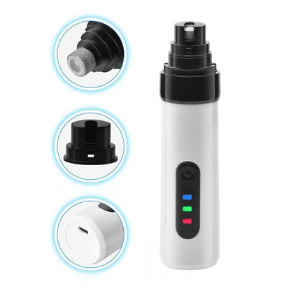 2-Mode Silent Pet Grooming Nail Grinder Rechargeable Dog Nail Trimmer V1263-JX-6915