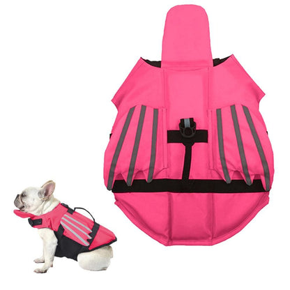 Dog Life Jacket Wings Pet Life Vest Adjustable Dog Flotation Swim Vest Blue - M V1263-JX-6918-3