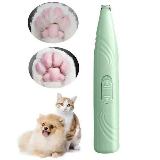 Cordless Electric Pet Grooming Clippers Hair Trimmer Paw Trimmer for Dogs Cats Green V1263-JX-6919