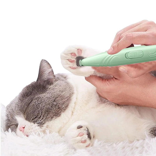 Cordless Electric Pet Grooming Clippers Hair Trimmer Paw Trimmer for Dogs Cats Green V1263-JX-6919