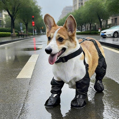 Waterproof Pet Boots Dog Rain Shoes for Outdoor Use - L V1263-JX-6920-4