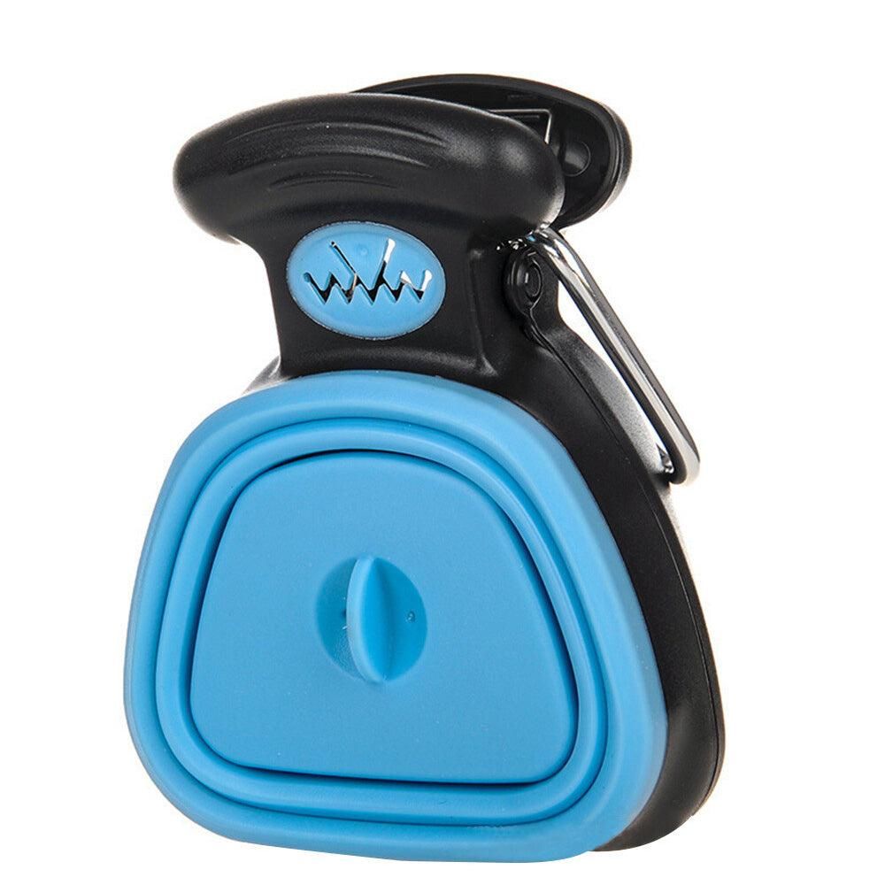 Handheld Foldable Pet Pooper Scooper - Easy Poop Pickup and Cleaner Blue V1263-JX-6928