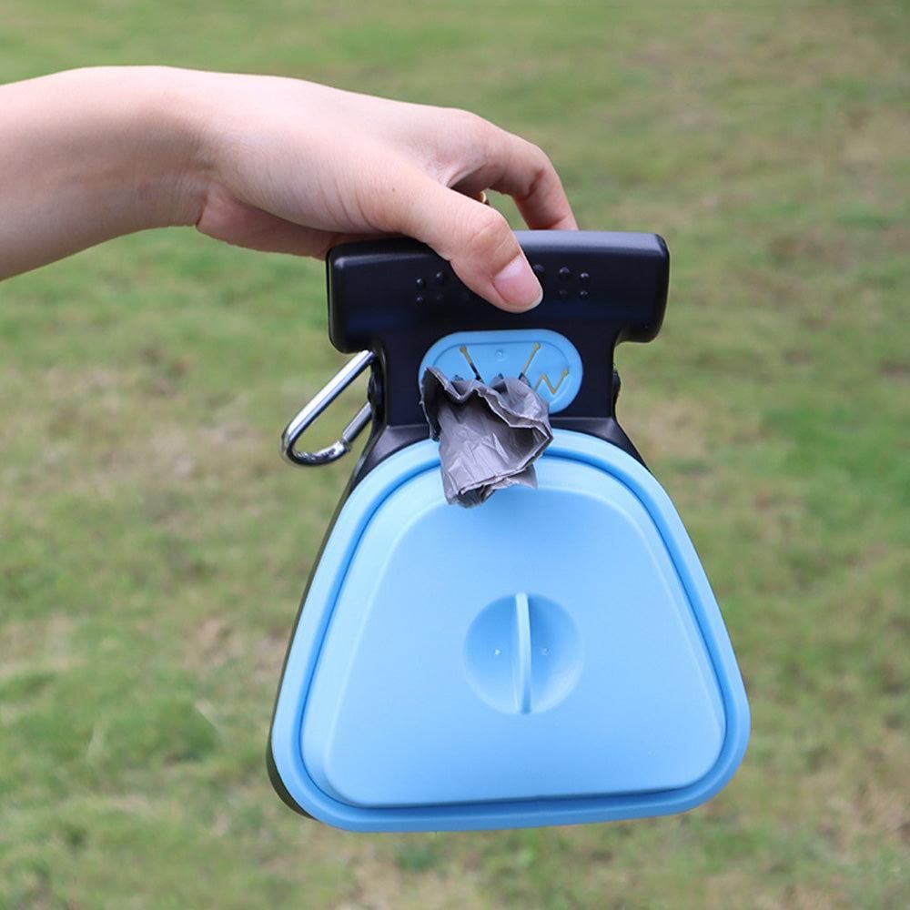 Handheld Foldable Pet Pooper Scooper - Easy Poop Pickup and Cleaner Blue V1263-JX-6928