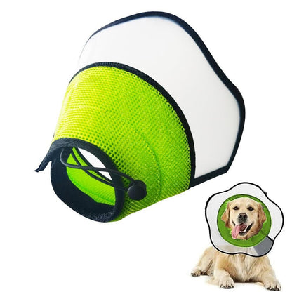 Pet Dog Cone Collar Soft Neck Collar Adjustable Pet Elizabethan Collar Black - XL V1263-JX-6929-4
