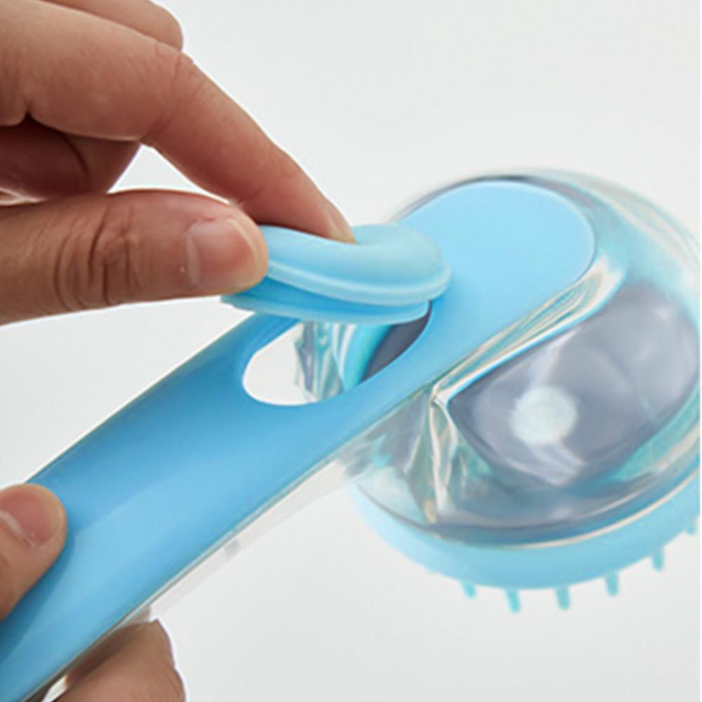 2-in-1 Pet Bath Brush with Built-in Shampoo Dispenser Dog Shampoo Bubble Maker Dog Cat Bathing Grooming Tool V1263-JX-6930