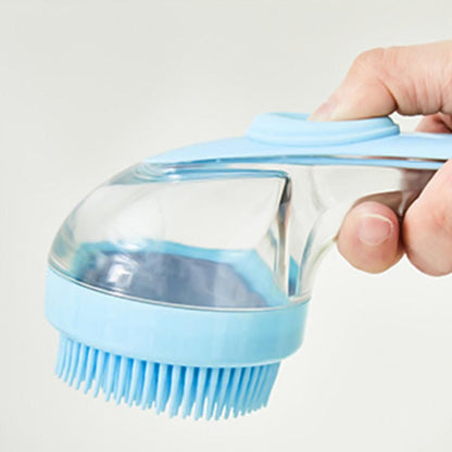 2-in-1 Pet Bath Brush with Built-in Shampoo Dispenser Dog Shampoo Bubble Maker Dog Cat Bathing Grooming Tool V1263-JX-6930