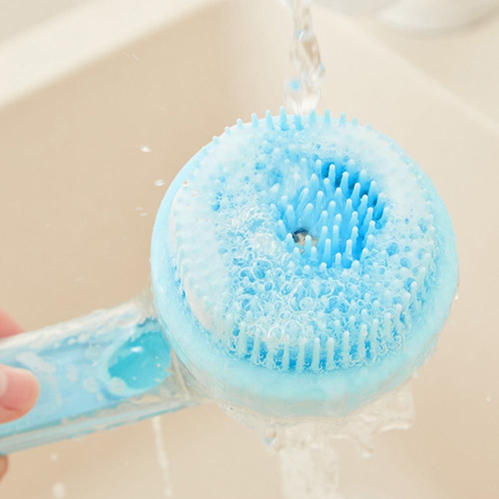 2-in-1 Pet Bath Brush with Built-in Shampoo Dispenser Dog Shampoo Bubble Maker Dog Cat Bathing Grooming Tool V1263-JX-6930