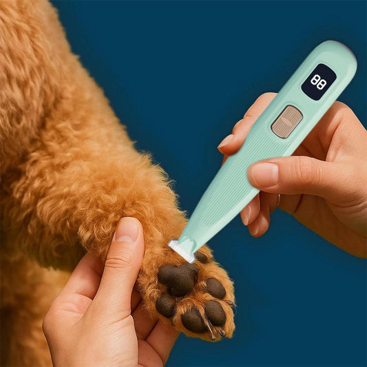 Cordless LED Dual-Speed Pet Paw Trimmer for Dogs & Cats Green V1263-JX-6935