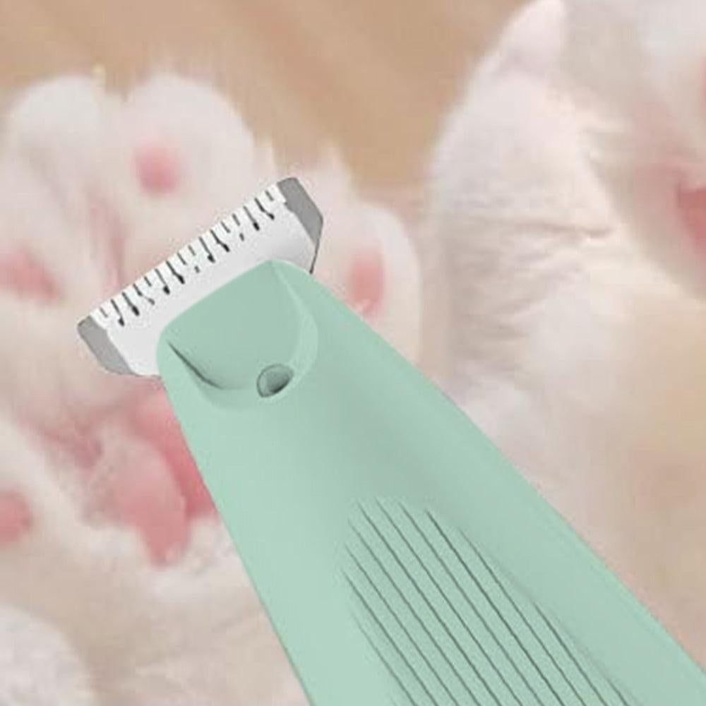 Cordless LED Dual-Speed Pet Paw Trimmer for Dogs & Cats Green V1263-JX-6935