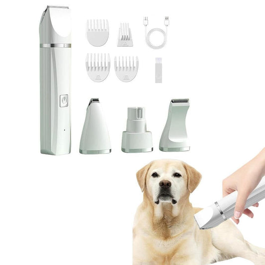 Pet Grooming Kit Cat Dog Clippers Pet Hair Trimmer Electric Shaver White V1263-JX-6938