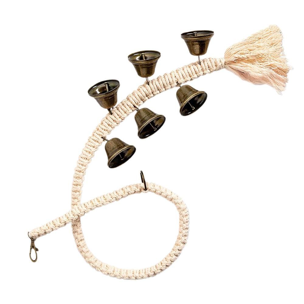 Dog Doorbell With 6 Extra Loud Bells Adjustable Doorbell Hanging Rope For Dog Training V1263-JX-6939