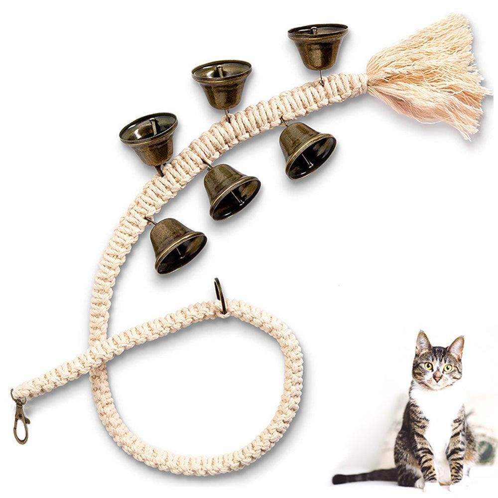 Dog Doorbell With 6 Extra Loud Bells Adjustable Doorbell Hanging Rope For Dog Training V1263-JX-6939