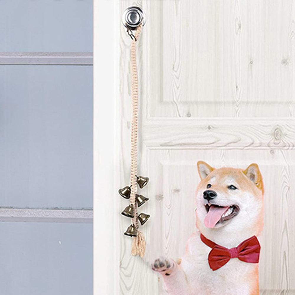 Dog Doorbell With 6 Extra Loud Bells Adjustable Doorbell Hanging Rope For Dog Training V1263-JX-6939