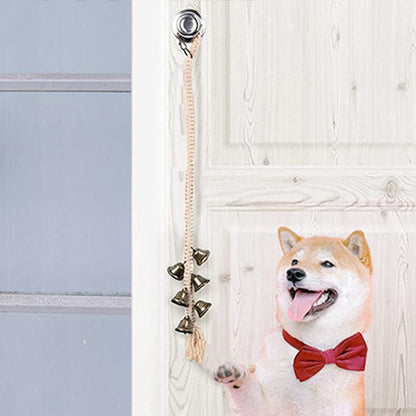 Dog Doorbell With 6 Extra Loud Bells Adjustable Doorbell Hanging Rope For Dog Training V1263-JX-6939
