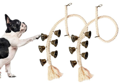 Dog Doorbell With 6 Extra Loud Bells Adjustable Doorbell Hanging Rope For Dog Training V1263-JX-6939