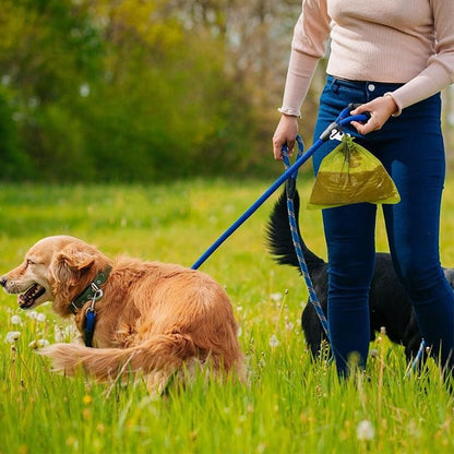 2PCS Metal Dog Poop Bag Holder Clips - Hands-Free Leash Attachment V1263-JX-6940
