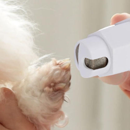 Pet Electric Nail Grinder Clippers Dog Cat LED Light Grooming Trimmer White V1263-JX-6941