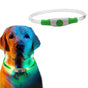 Light-Up Pet Dog Collars USB Rechargeable Pet Collar Adjustable Size Pet Collar Green - M V1263-JX-6947-2
