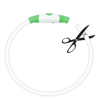 Light-Up Pet Dog Collars USB Rechargeable Pet Collar Adjustable Size Pet Collar Green - L V1263-JX-6947-3