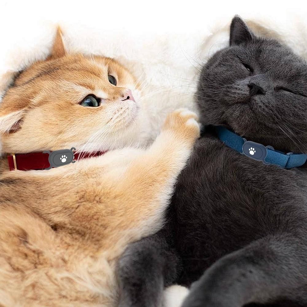 2Pcs Pet Cat Collar Holder Silicone Case for Samsung Galaxy SmartTag2 Style 2 V1263-JX-6951