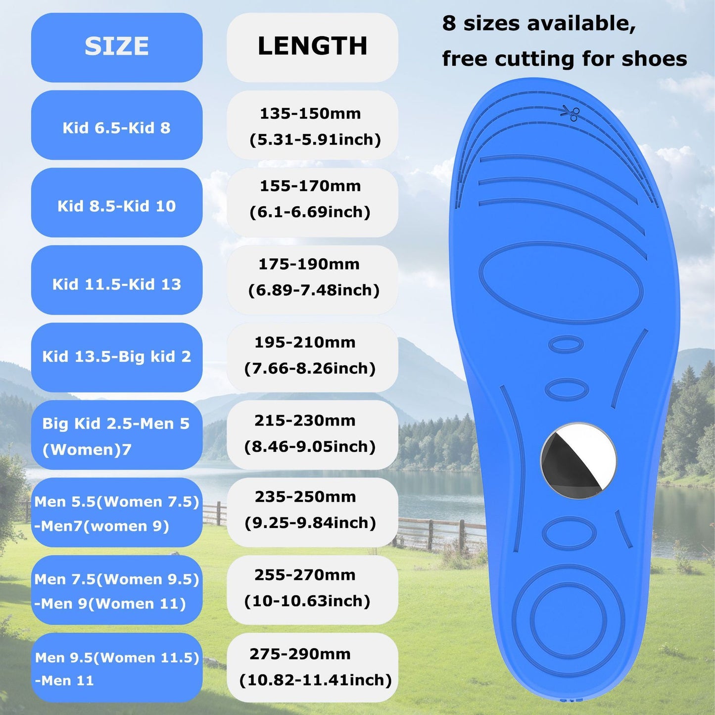 Pair of Shoe Insoles for Airtag Soft Hidden AirTag Holder - M V1263-JX-6952-2