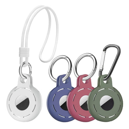 4Pcs For Apple Airtag Case Cover Anti-lost Keychain Ring Protective Case Style 1 V1263-JX-6953
