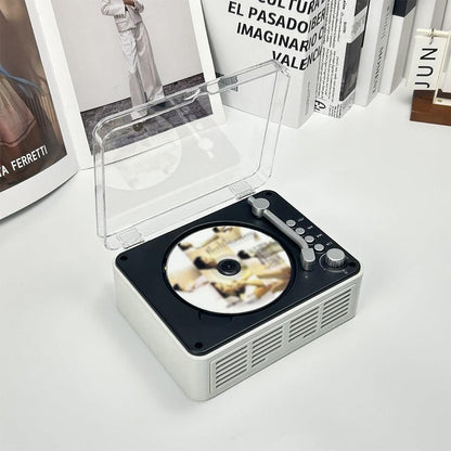 Retro CD Music Player with Bluetooth and FM Radio Multifunctional Home Audio System White V1263-JX-6955-1