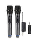 2Pcs Set Wireless Karaoke Microphone Rechargeable Handheld Microphone with LED Display V1263-JX-6956