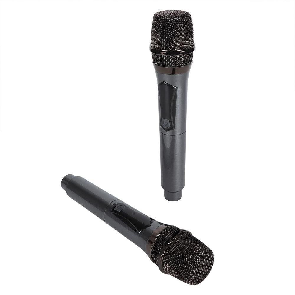 2Pcs Set Wireless Karaoke Microphone Rechargeable Handheld Microphone with LED Display V1263-JX-6956