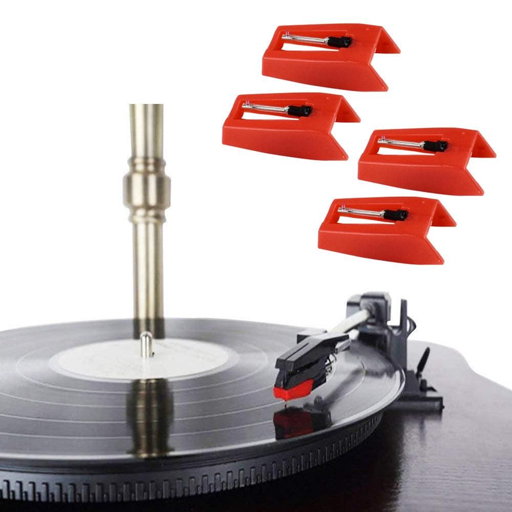 4Pcs Record Player Replacement Needle Turntable Phonograph Stylus Needles Tool Set V1263-JX-6958