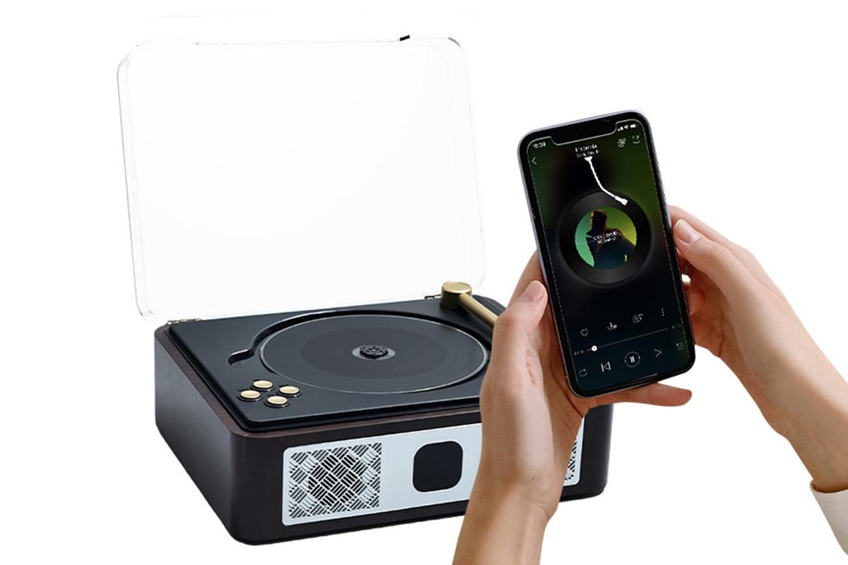 Retro CD Player with Speakers - Portable Bluetooth Music Player for Home Use V1263-JX-6960
