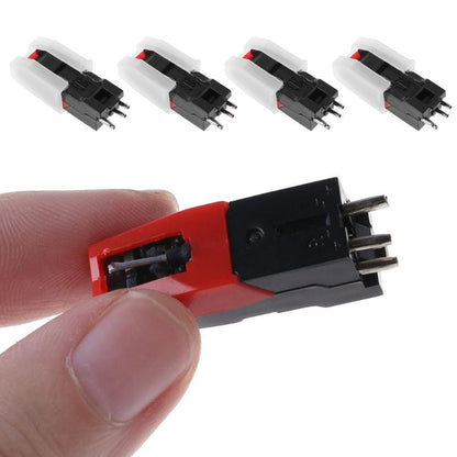 4Pcs Replacement Turntable Diamond Stylus Needle for LP Record Player Phono Ceramic Cartridge V1263-JX-6964
