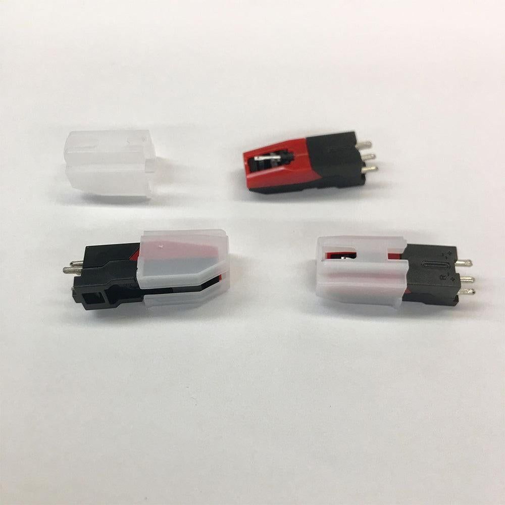 4Pcs Replacement Turntable Diamond Stylus Needle for LP Record Player Phono Ceramic Cartridge V1263-JX-6964