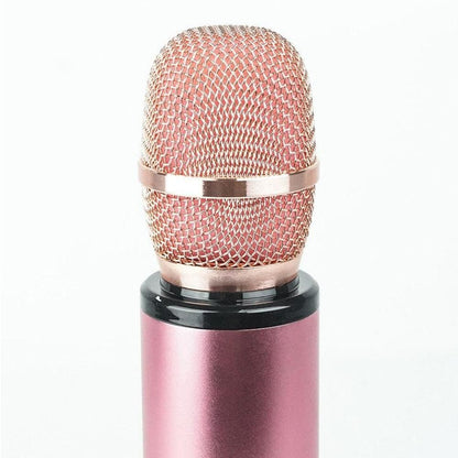 Multifunctional Wireless Bluetooth Karaoke Microphone Pink V1263-JX-6968-2