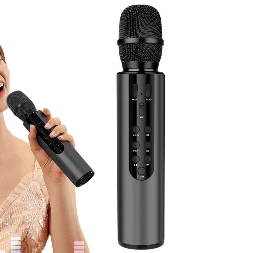 Multifunctional Wireless Bluetooth Karaoke Microphone Gold V1263-JX-6968-3