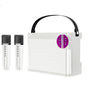 Portable Bluetooth 5.3 Speaker with 2 Wireless Microphones Home Karaoke Speaker Machine White V1263-JX-6972-2