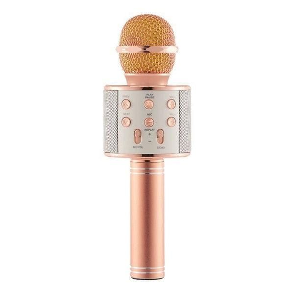 Handheld Wireless Bluetooth Microphone with Speaker for IOS Android Phone Computer 1800mAh Battery Black V1263-JX-6975-3