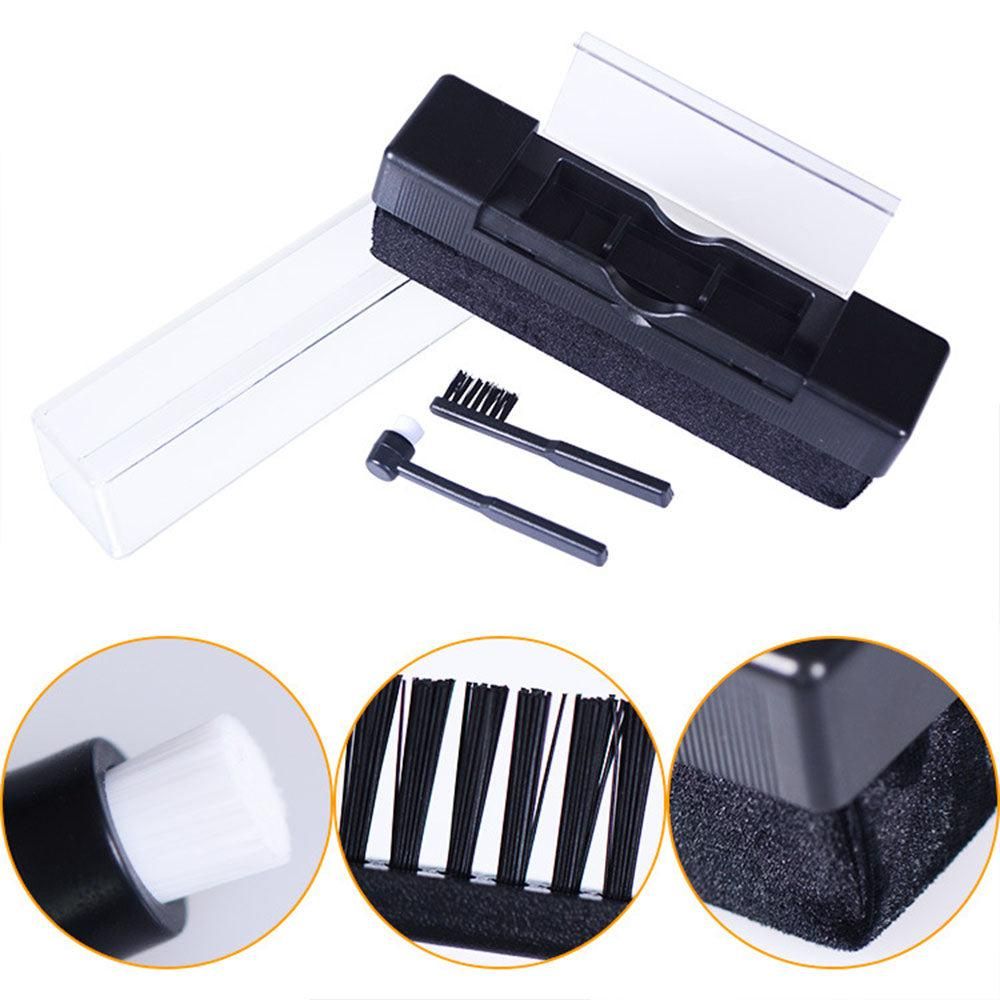 3-in-1 Vinyl Record Brushes Cleaning Kit Anti-Static Cleaner for Vinyl Records V1263-JX-6977