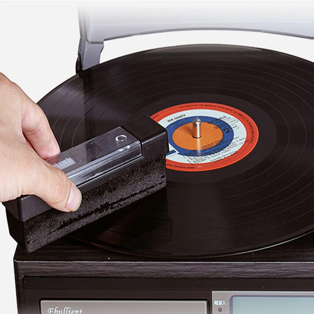 3-in-1 Vinyl Record Brushes Cleaning Kit Anti-Static Cleaner for Vinyl Records V1263-JX-6977