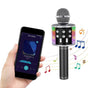 Portable Bluetooth Wireless Karaoke Microphone with LED Lights Black V1263-JX-6979-2