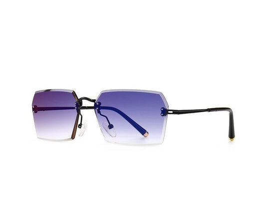 Fashion Rimless Sunglasses Women Luxury Brand Sun Glasses Female Eyewear Square Retro Lens UV400 Men Glasses V1263-JX-698