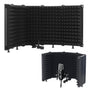 5-Panel Microphone Isolation Shield Studio Mic Sound Absorbing Foam V1263-JX-6980