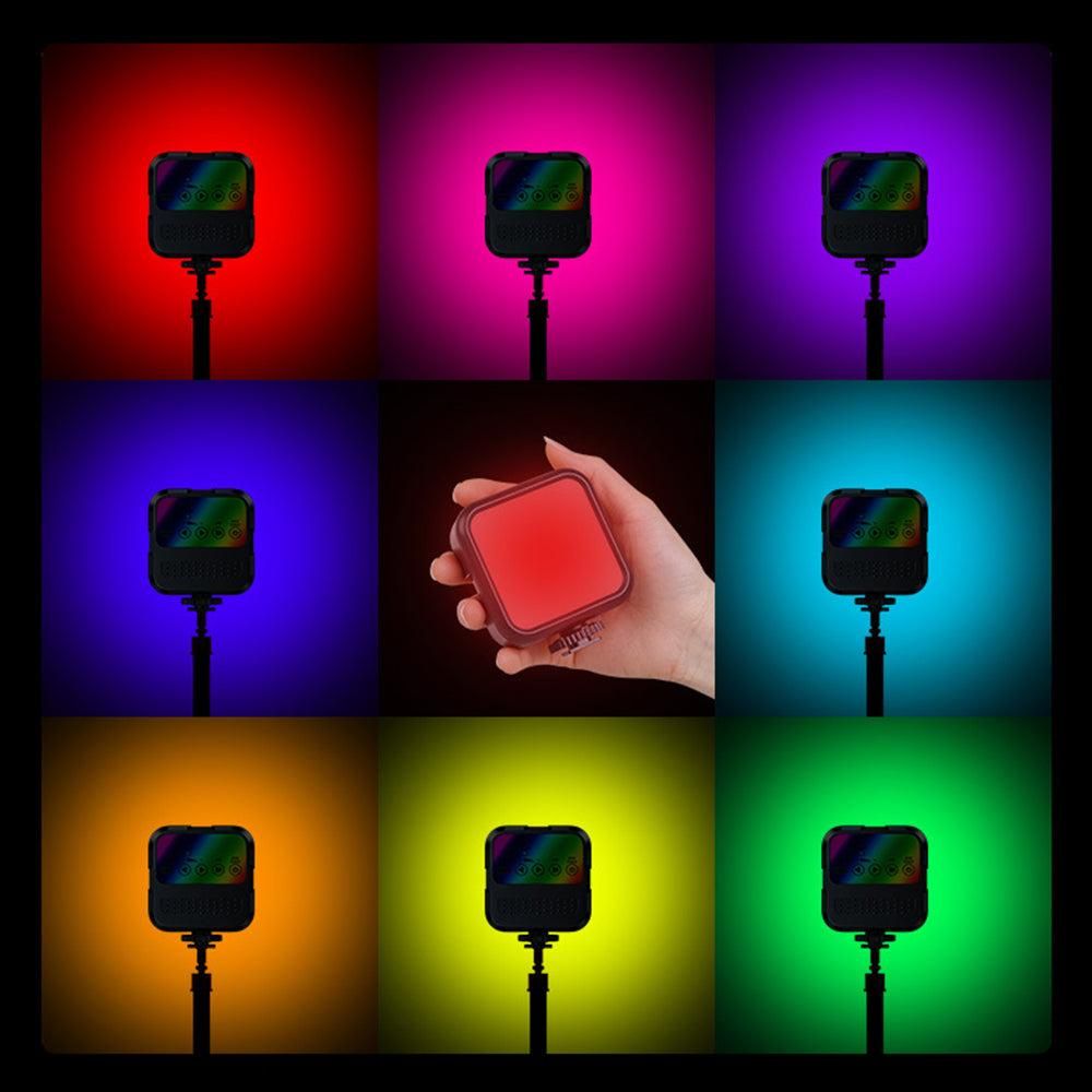 Mini RGB Video Light Kit Adjustable Fill Light for Vlog & Live Stream V1263-JX-6990