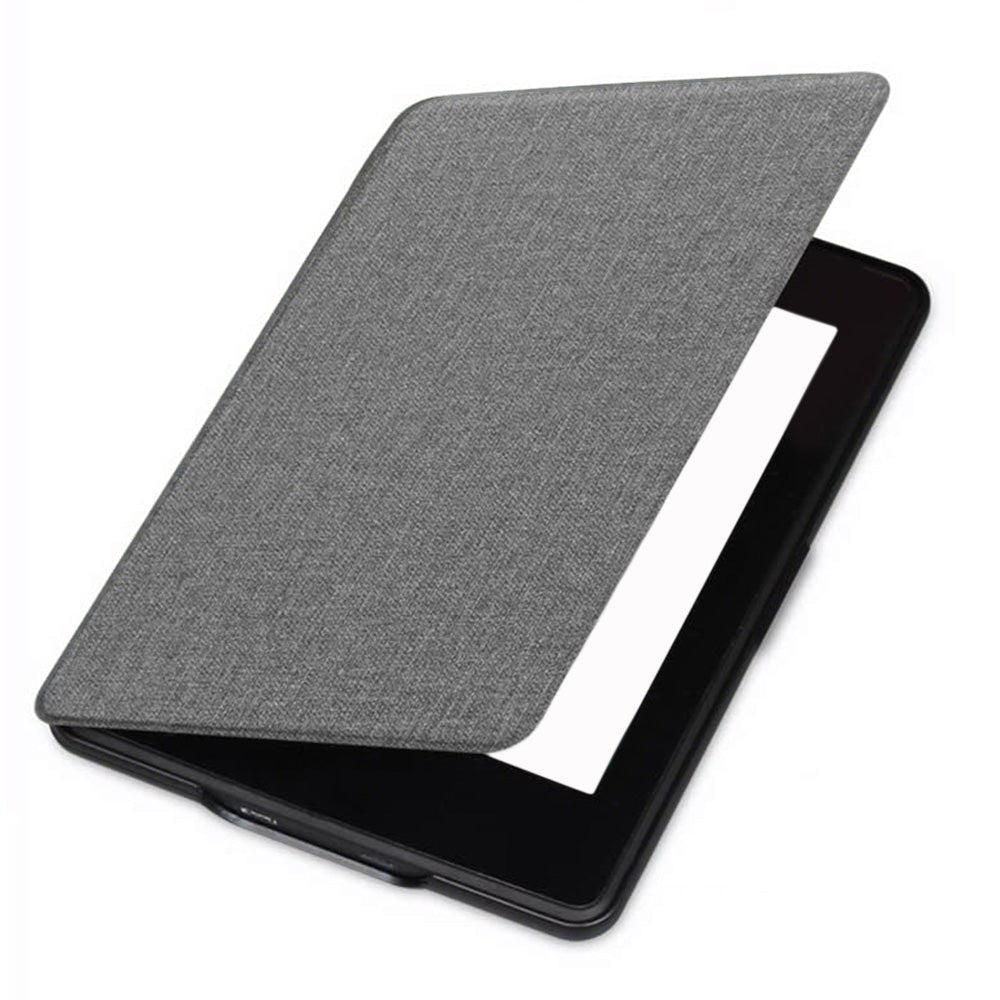 PU Leather Smart Cover Case with Auto Sleep and Wake for Kindle Paperwhite 12th 7-Inch - Grey V1263-JX-6991