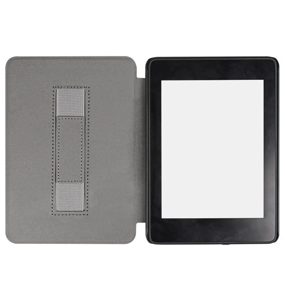 PU Leather Smart Cover Case with Auto Sleep and Wake for Kindle Paperwhite 12th 7-Inch - Grey V1263-JX-6991