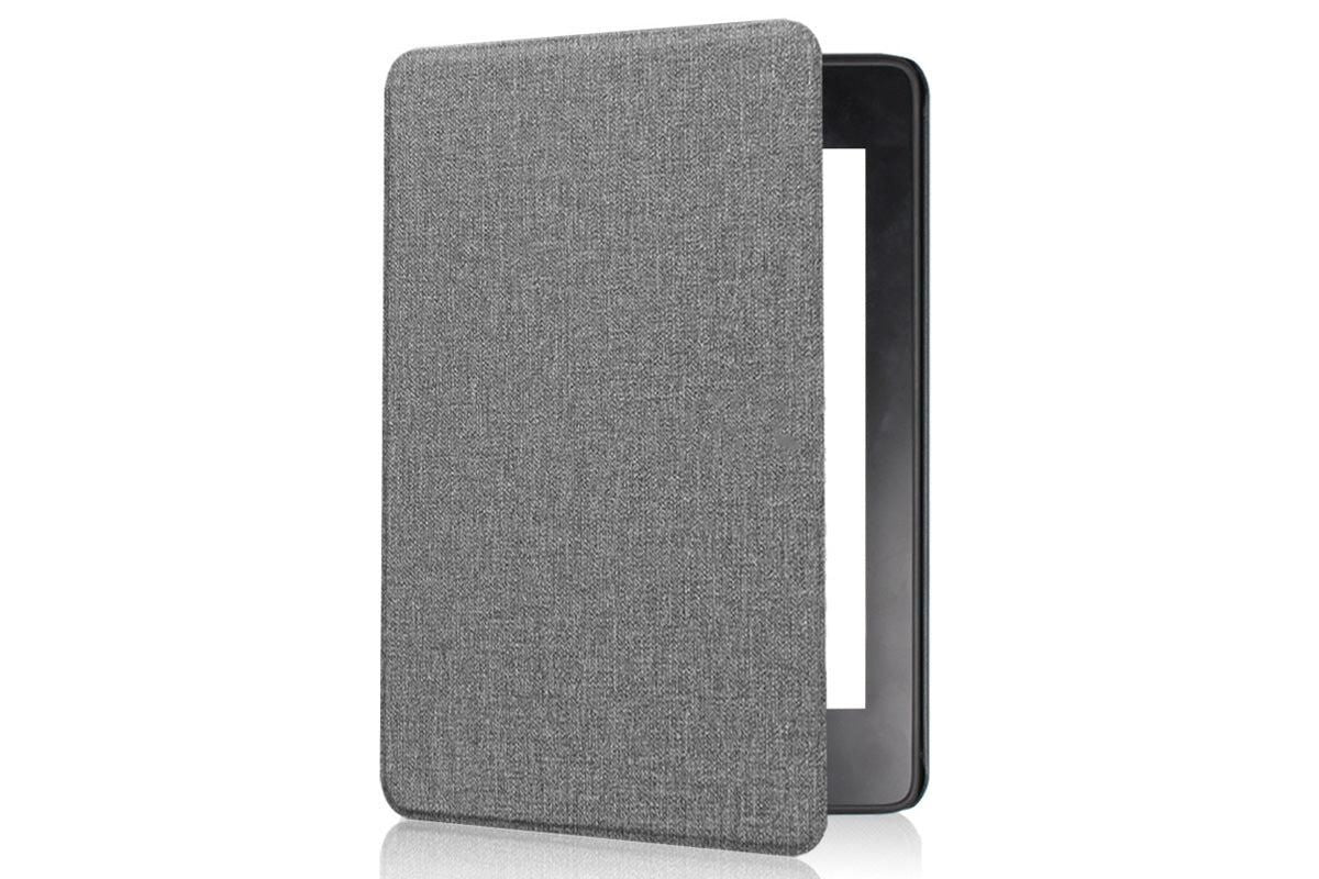 PU Leather Smart Cover Case with Auto Sleep and Wake for Kindle Paperwhite 12th 7-Inch - Grey V1263-JX-6991