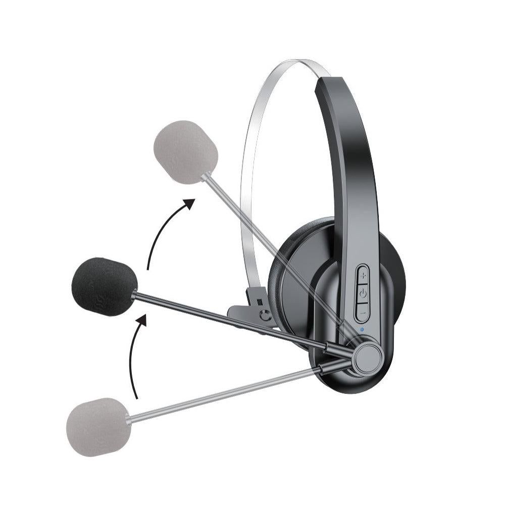 Bluetooth Wireless Headset with Mic and Charging Dock for PC and Call Center Use V1263-JX-6996