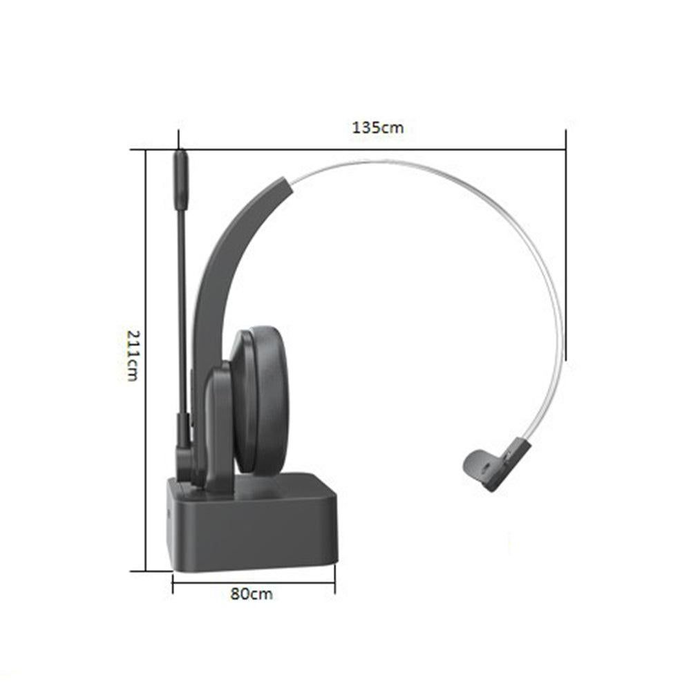 Bluetooth Wireless Headset with Mic and Charging Dock for PC and Call Center Use V1263-JX-6996